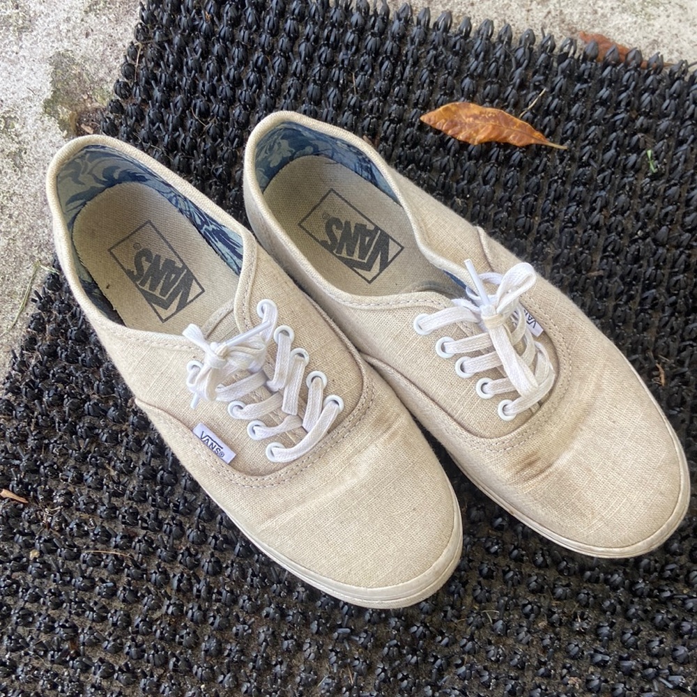 Tan Canvas Vans